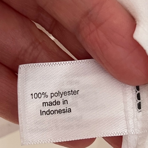 Lane Bryant Womens Shirt 18/20 Long Sleeve White Black Tunic Popover Chiffon Top - Picture 10 of 15